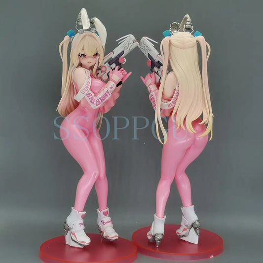 Pink Super Bunny Girl Figure Hobby Sakura DDUCK KONG 25cm Anime PVC Action Figure Toy Super Bunny Statue Collection Model Doll