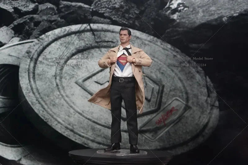 Manipple Studio 1/12 Super Hero Journalist Version Full Set Man Action Figure Clark Kent Body Model Toys Accessory For 6" Head