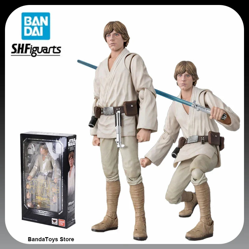 In Stock 100% Original Badai S.H. Figuarts Luke Skywalker A NEW HOPE Star Wars Anime Action Collection Figures Model Toys