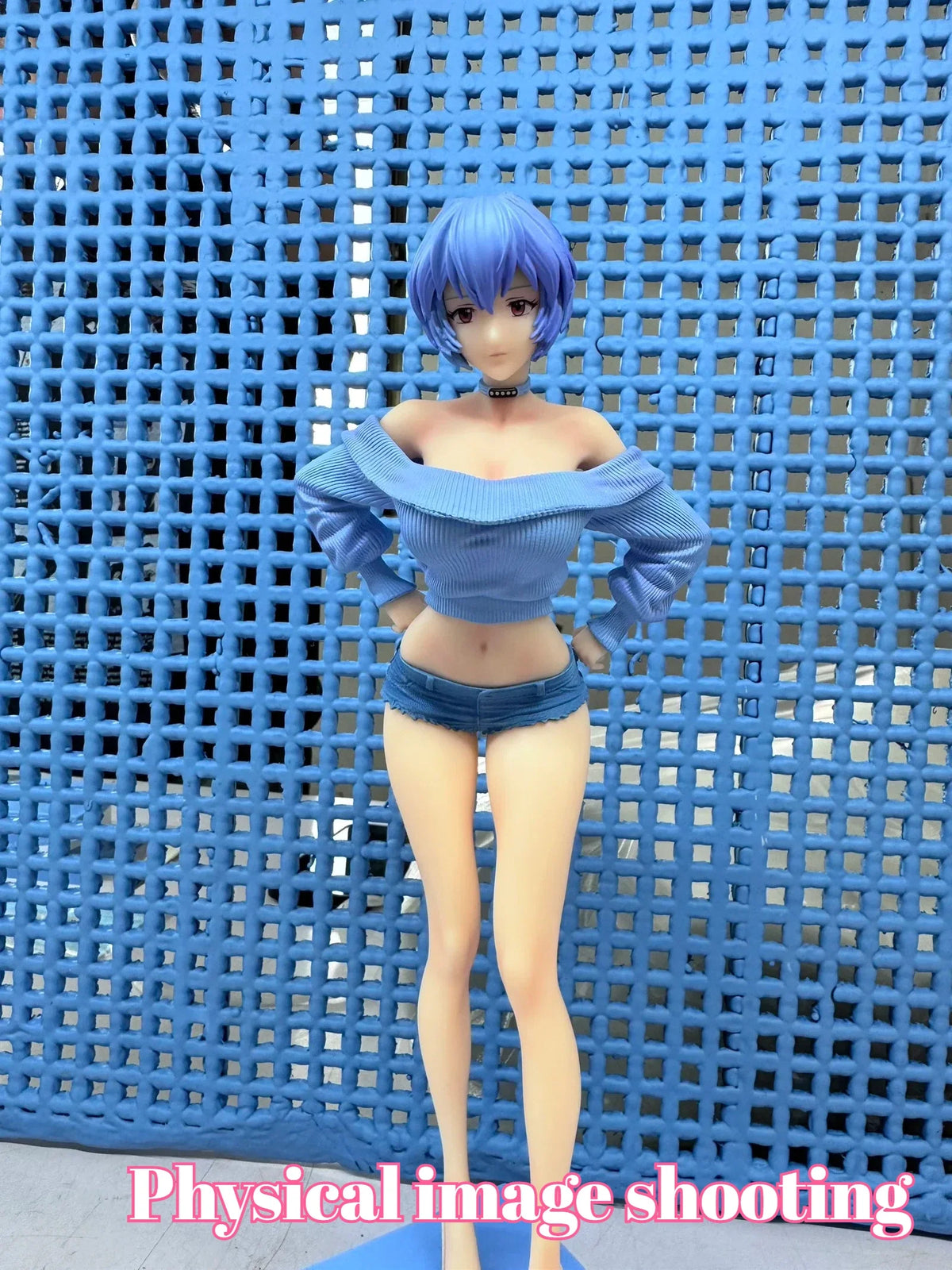 In Stock Summer Girlfriend Series Mari Statue Makinami Makinami Rei Ayanami Set Anime PVC Figure Model Collect Desktop Toy Gift