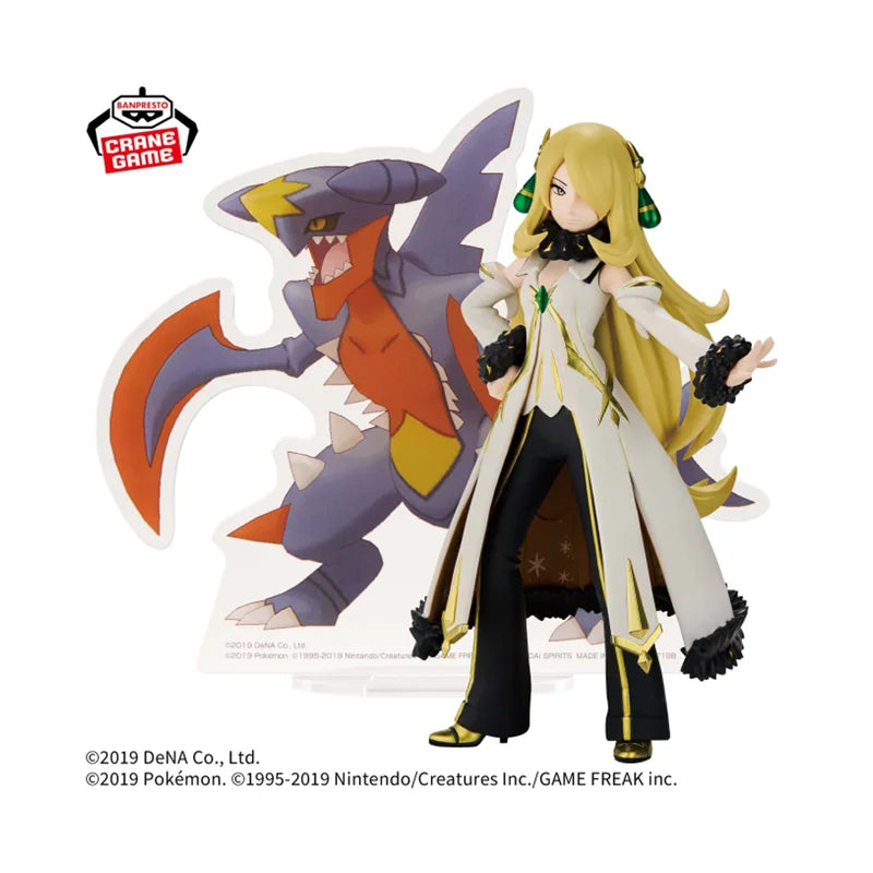 In Stock [Genuine] Original Bandai Banpresto Pokemon Masters EX Panel Spectacle Garchomp Cynthia Figure Model Doll Collector Toy