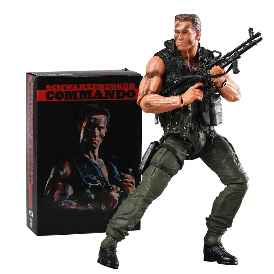 NECA Commando 30th Anniversary John Matrix PVC Action Figure Collectible Model Doll Gift