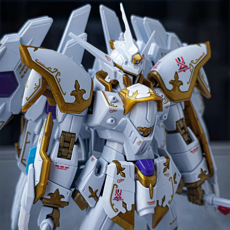 Hg 1/144 Seed Freedom Black Knight Squad With Light Wings Water Sticker Action Figures Assembled Model Kit Collectible Toys Gift