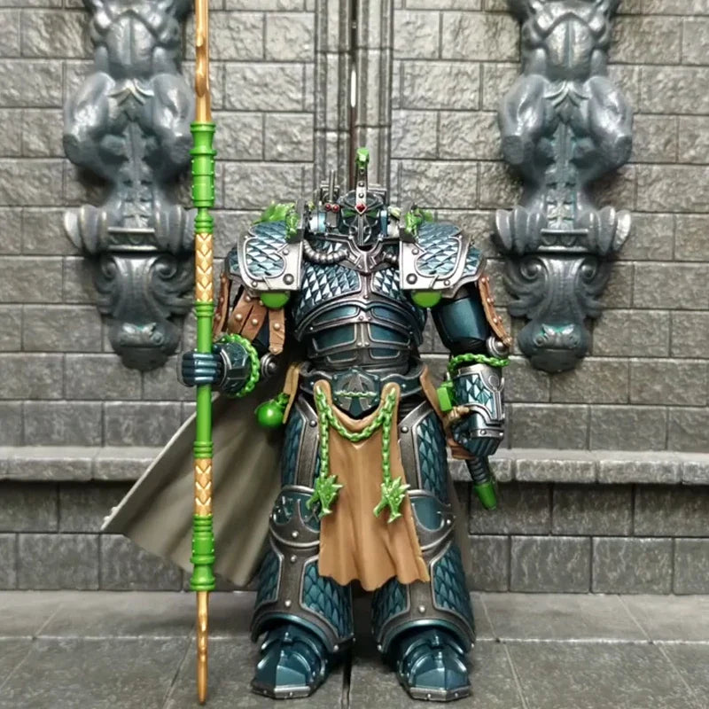 JOYTOY Warhammer 40K Alpha Legion Alpharius Alpharius 1/18 Action Figure Primarch Of The XXth Legion Anime Figures Toys Model