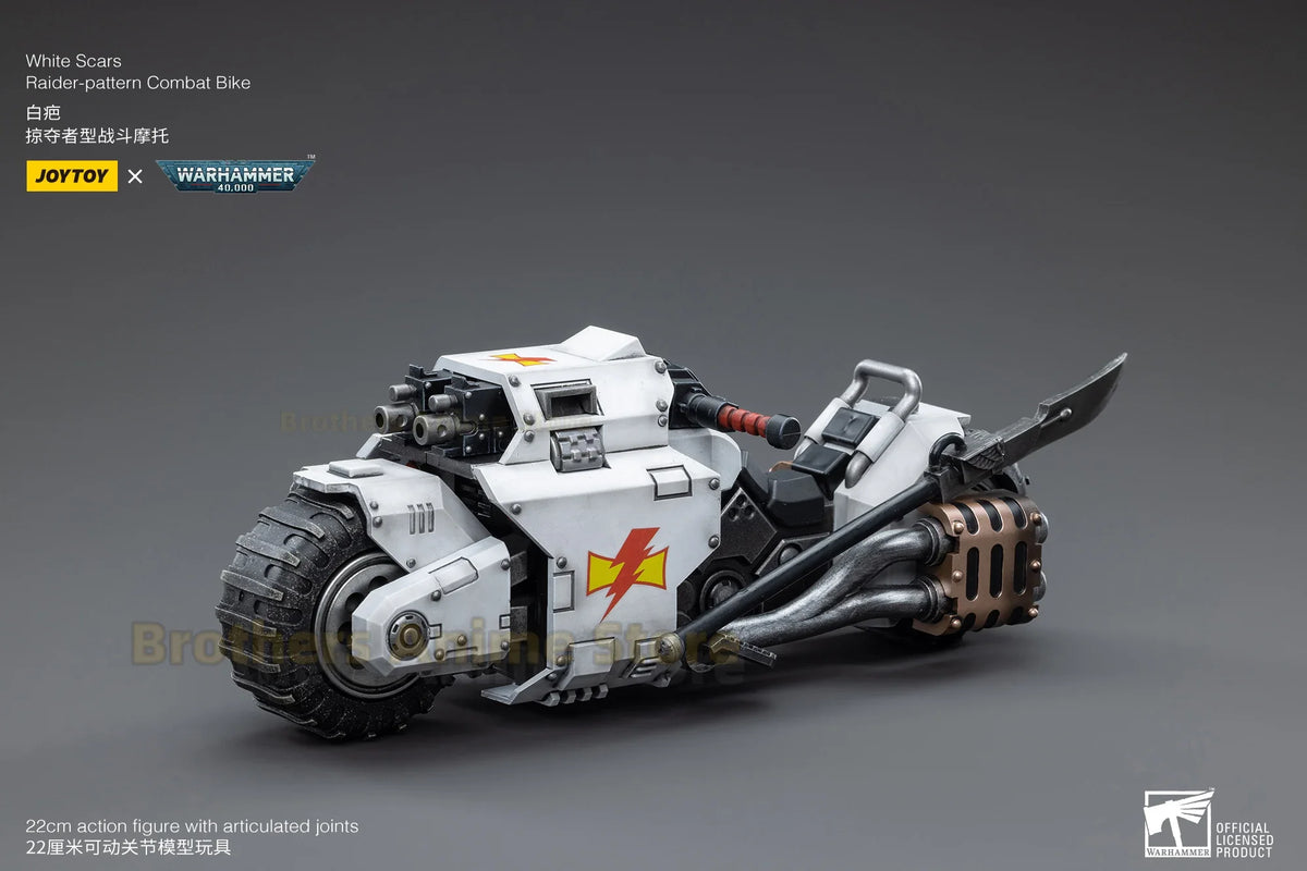 JOYTOY Warhammer 40K White Scar Legion MKIII MKVItactical legionnaire and motorcycle 1/18 movable figure soldier collection gift