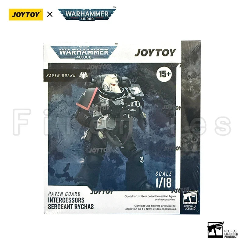 1/18 JOYTOY Action Figure 40K Raven Guard Intercessors Sergeant Rychas Re-issue Version Anime Model Toy