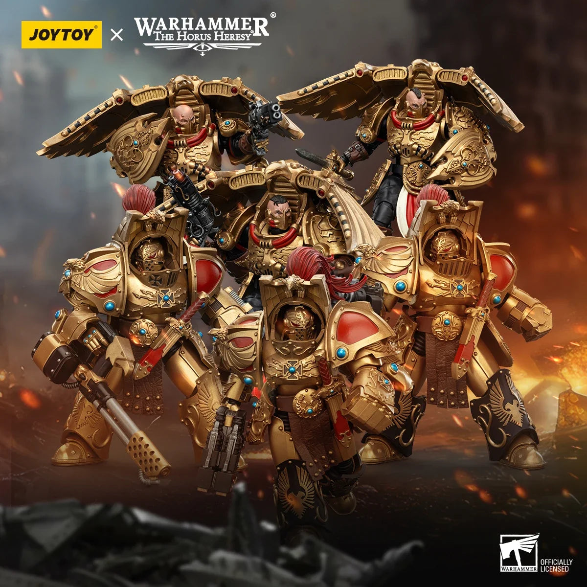 JOYTOY Warhammer 40k 1/18 Action Figures Anime 12.6cm Legio Custodes Aquilon Terminator Squad Custodian Venatari Squad