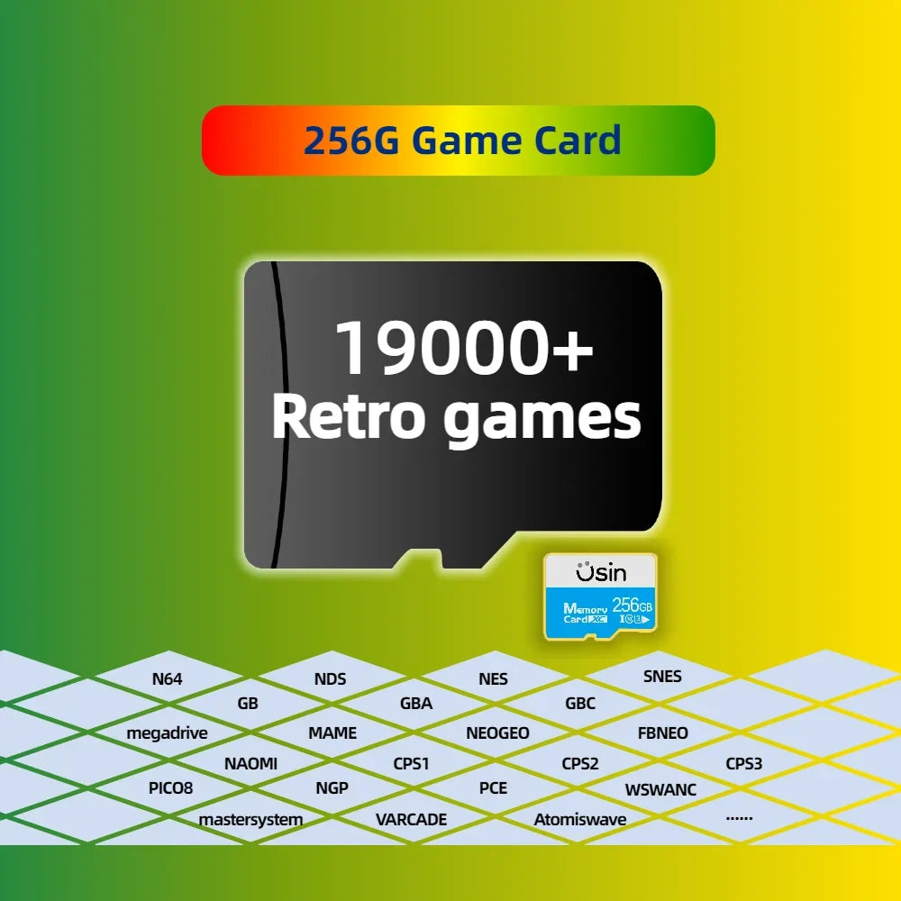 Game Card For Retroid Pocket 4 Pro RP4 5 TF Retro Games PS2 PSP PS1 Android Portable Handheld Gaming SD Card High Speed 256G