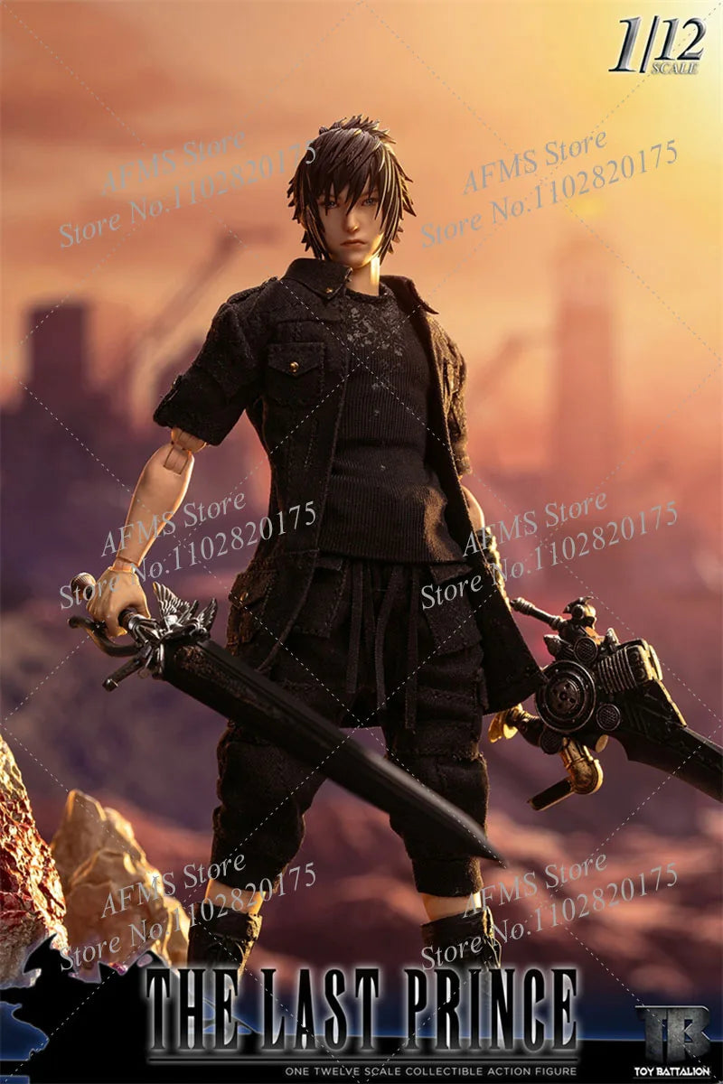 TOYS BATTALION TB019 1/12 Scale Collectible Figure The Last Prince Anime Dolls Noctis Lucis Caelum 6" Men Soldier Action Figure