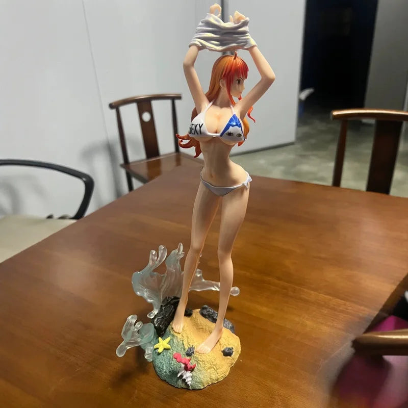 New One Piece Nami Action Sexy Figure Bikini Version Anime Collectible Model Cartoon Peripheral Desktop Decoration For Fans