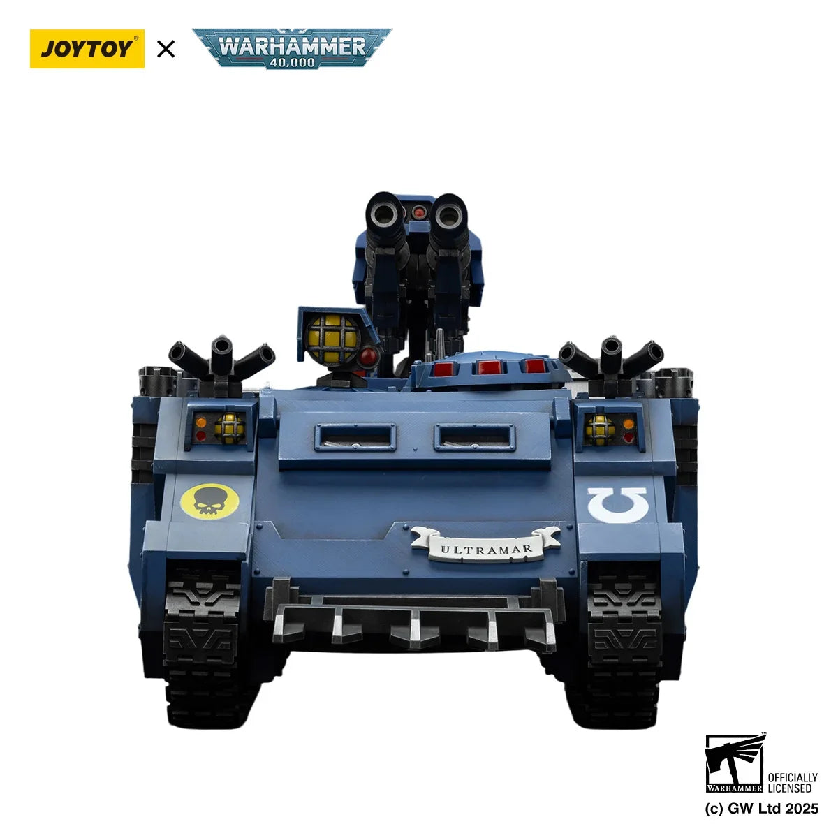 JOYTOY 1/18 Warhammer 40K Action Figures Ultramarines Razorback with Twin Lascannon Decoration