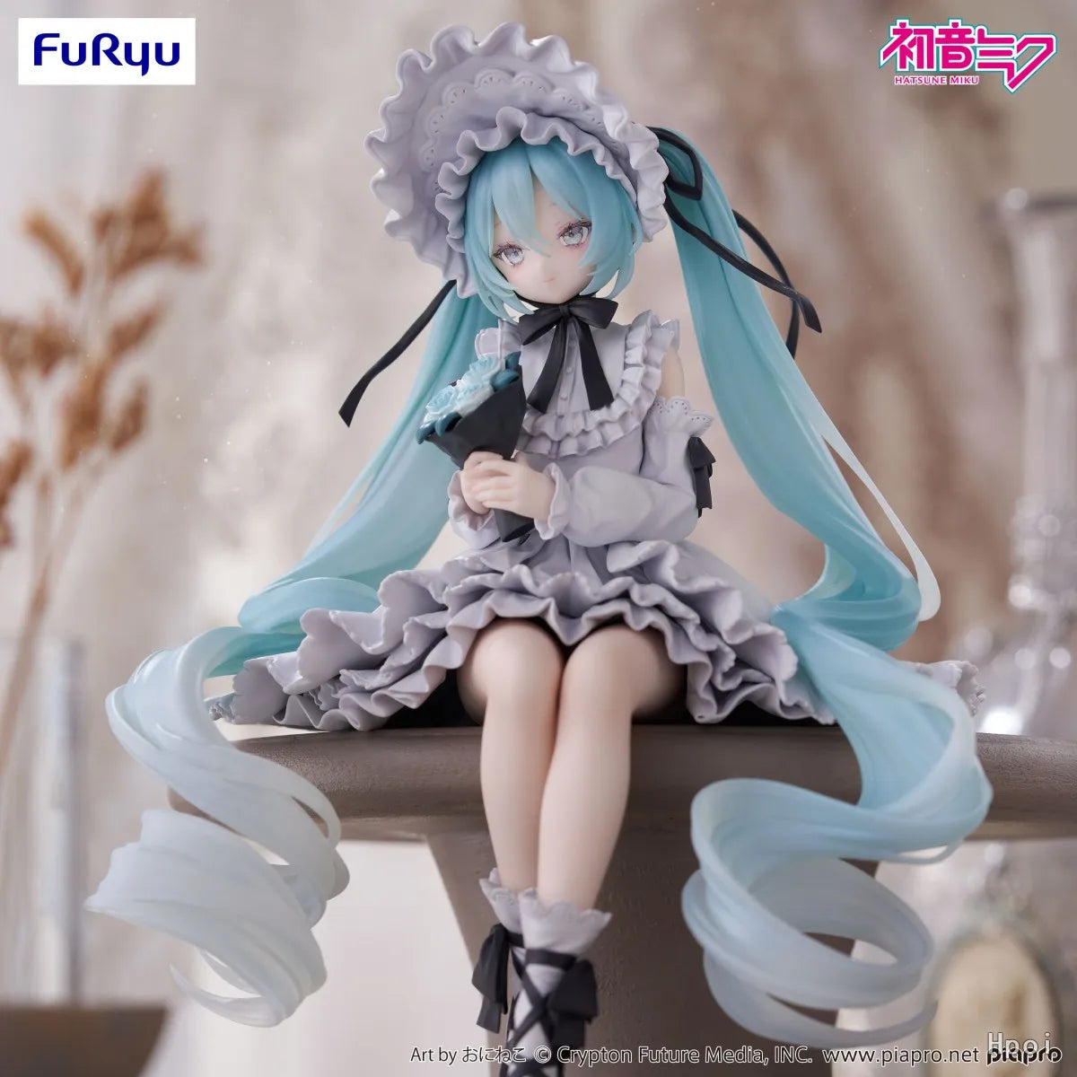 Original Genuine Model FuRyu Noodle Stopper Hatsune Miku 15cm Vintage Doll Figure Anime Figurine Boys Pvc Toys Christmas Gifts