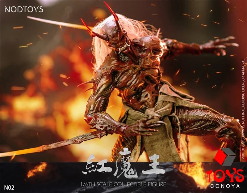【2026 Q2】NODTOYS NOD-N02 1/6 Silicone Red Demon King Action Figure 12'' Soldier Figurine Full Set Model Collectible Toy