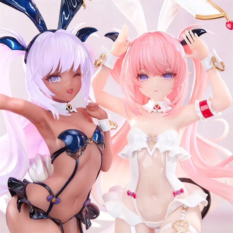 Magic Studio Bear Panda Anime Action Figure 1/6 Scale Lulum Kuromu Bunny Girl Double Set Mao Yu Milk Collection Display Model