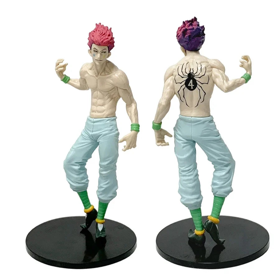 19cm/7.48in Hunter×Hunter Anime Figure Phantom Troupe Hisoka Action Figure Noodle Stopper Figurine PVC Collection Model Doll Toy