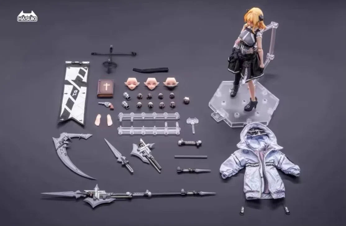 In Stock Hasuki Pocket Art PA009 SP 1/12 Succubus Nun Friede Women Soldier Anime Action Figure Toys Models Collectible PVC Gift