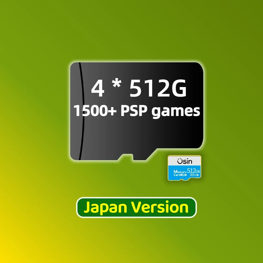 TF Game Card For Trimui Smart Pro Brick Retro Games More PSP PS1 Portable Handheld Console H-Speed Gift Memory SD 512G 256G