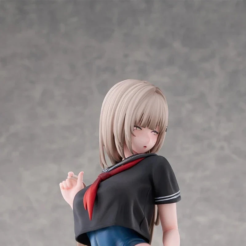 28cm Tsugi no Jugyou wa Suiei Yuzu Anime Girl Figure Pool Open Day Getting Ready To Change Clothes Yuzu Action Figure Model Toys