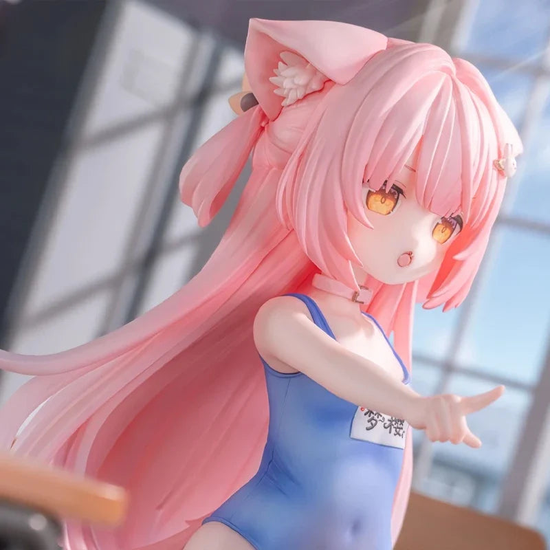 18cm Dream Sakura Changing Cloth Time Anime Girl Figure Original Character Mengying Action Figure Collection Model Doll Toy Gift