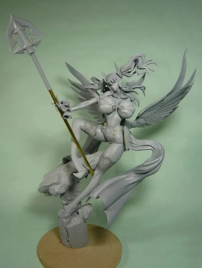 Anime Absolute White Magic Girl Kuramoto Erika Figures kawaii resin GK DIY manual White assembly Model Statue Toys doll Gift