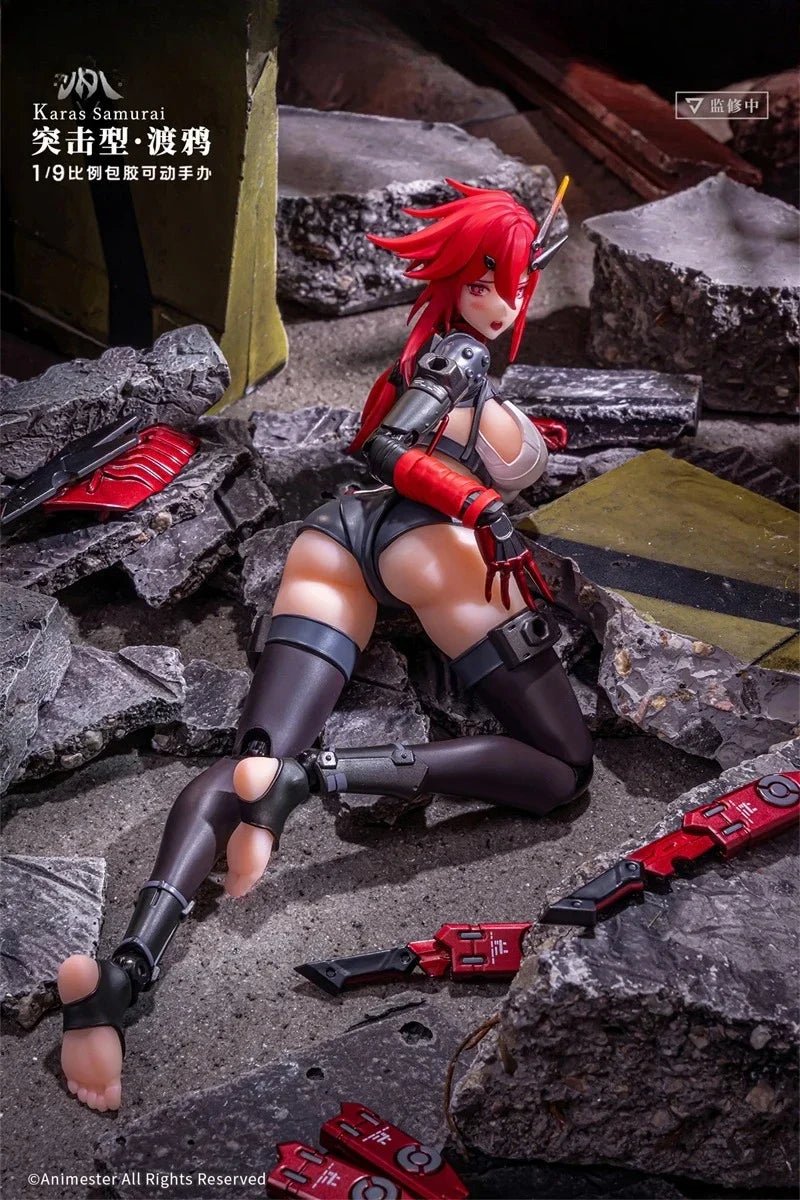 Animester Wolf Mastiff Force Karas Samurai Crow 1/9 Action Model Collectible Figure Toys in Stock
