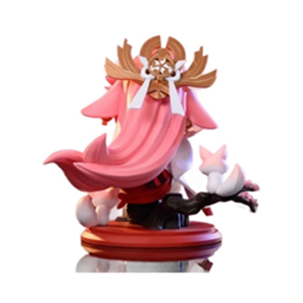 16CM Anime Game Genshin Yae Miko Figure Q version cute model toy gift collection Action Figure PVC Doll