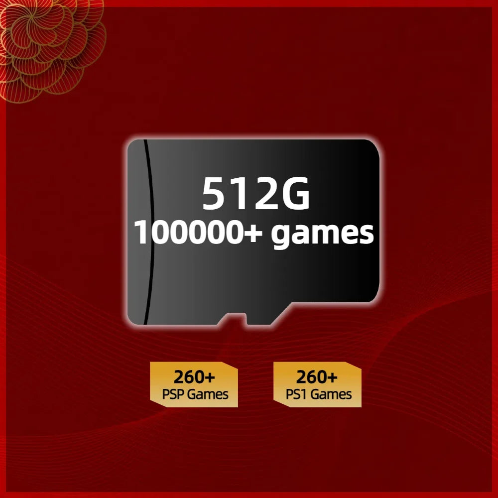 Game Card For Anbernic RG353V RG353VS Memory TF Plug&Play Pre-install Retro Games PSP PS1 SD Portable High Speed Card 1Tb 512G