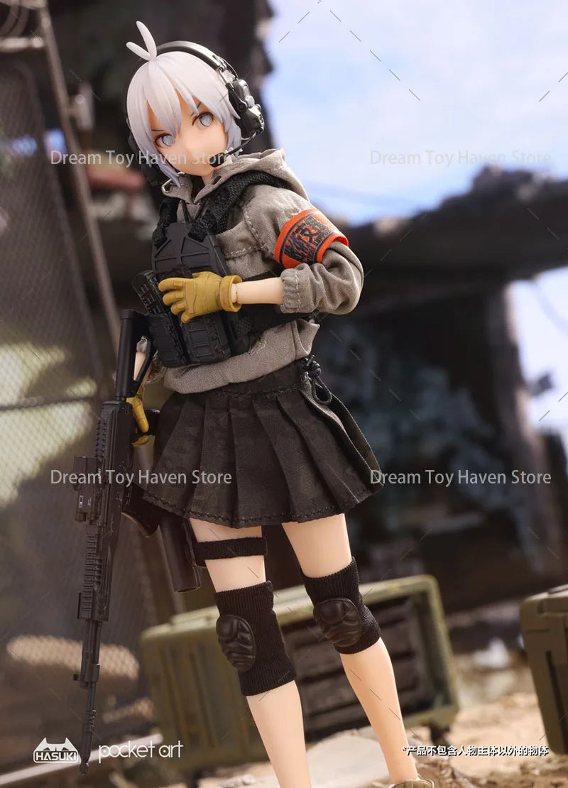 ‌HASUKI PA003/PA004 1/12 Scale Assault Trooper Sasha Nabeshima Heavy Shield Trooper Ritsuki Uzuki 6Inch Action Figure Soldier
