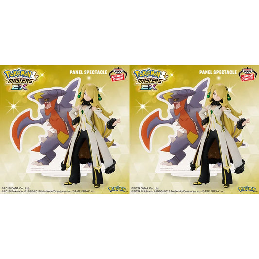 In Stock [Genuine] Original Bandai Banpresto Pokemon Masters EX Panel Spectacle Garchomp Cynthia Figure Model Doll Collector Toy