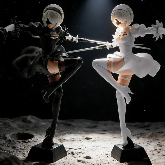 Nier Automata Yorha 2b Figure Anime Game Pvc Collectible Statue Pc Case Decoration Desktop Ornament Action Figure Model Toy Gift