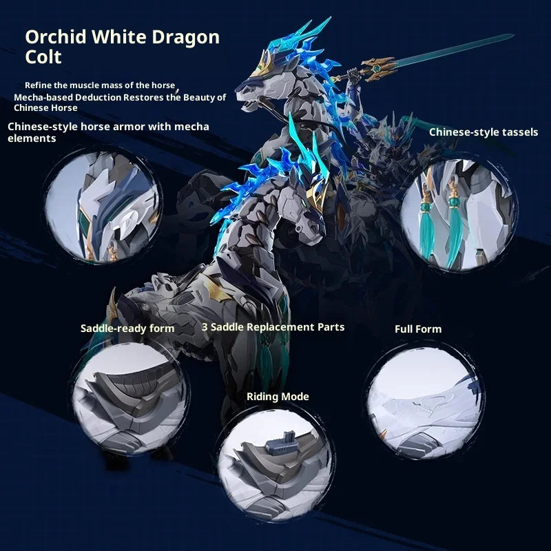 Motor Nuclear Zhao Yun Ultra-Mobile Guochuang Assembled Mecha Model With Mount Alloy Skeleton Highly Playable Collection