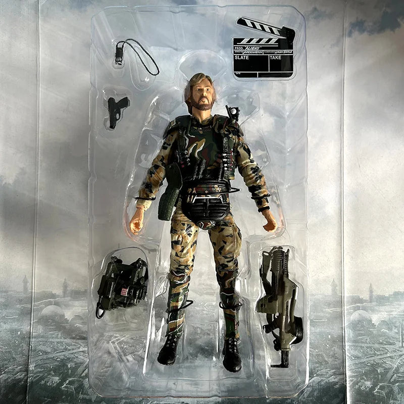 Alien Vs Predator Colonel Cameron NECA Aliens Action Figure Director James Cameron Marine Collectible Model Toys Doll Gift 18cm