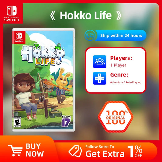 Nintendo Switch Game - Hokko Life- EU version-Games Physical Cartridge for Nintendo Switch OLED Lite