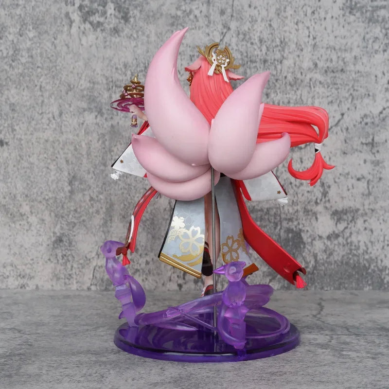 Genshin Impact Yae Miko Figure Game Peripherals PVC Action Figurine Kids Toys Model Collectible Ornaments GIFT