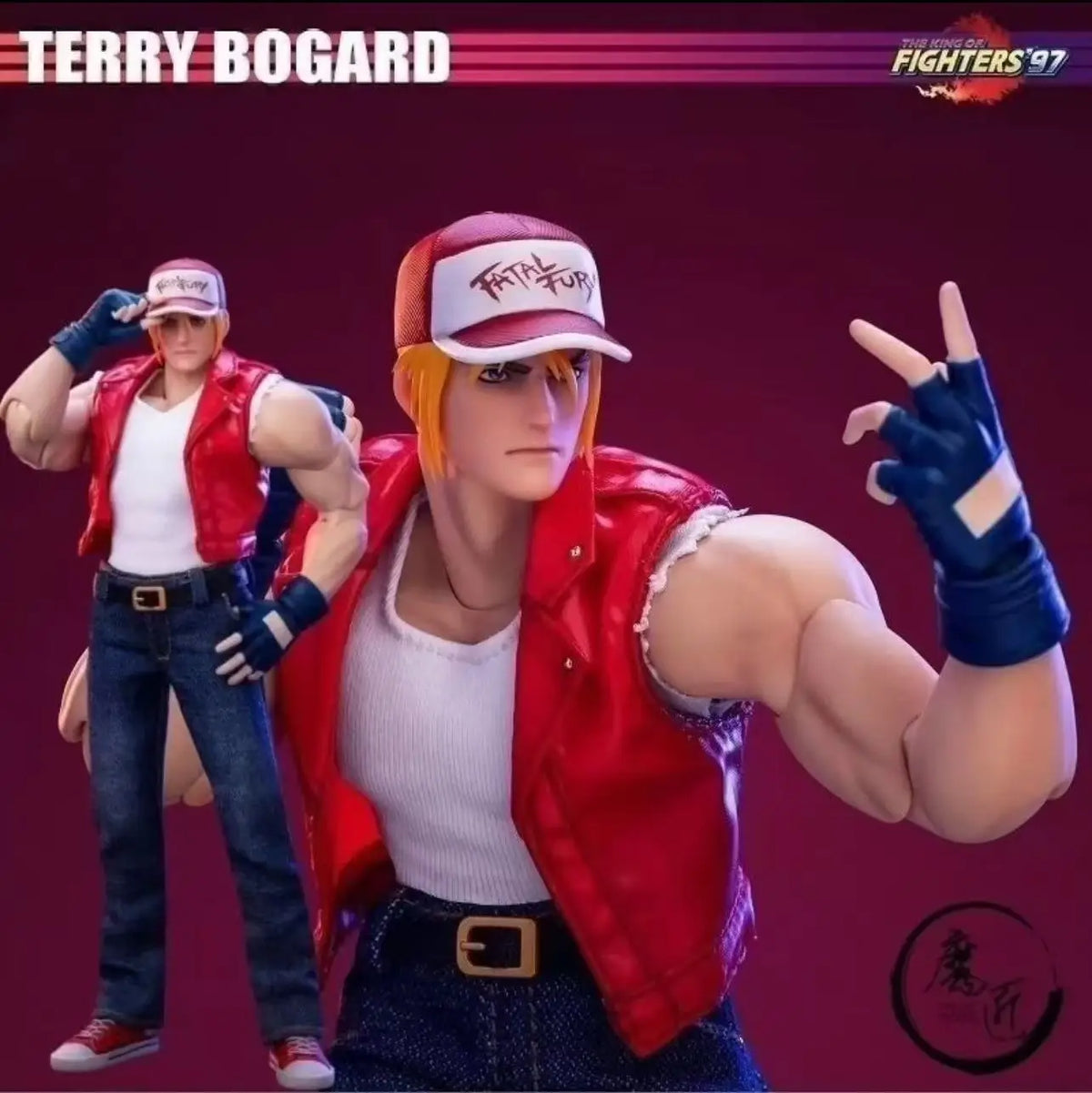 New Stock TUNSHI STUDIO TS-XZZ-005 1/12 Scale Terry Bogard with Double Head Full Set 15.5cm Action Figure Body Model For Fans