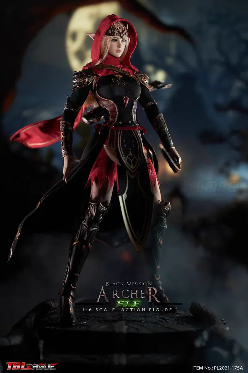 【MT】Original TBLeague PL2021-175A Elf Archer-Black 1/6 Scale Action Figure