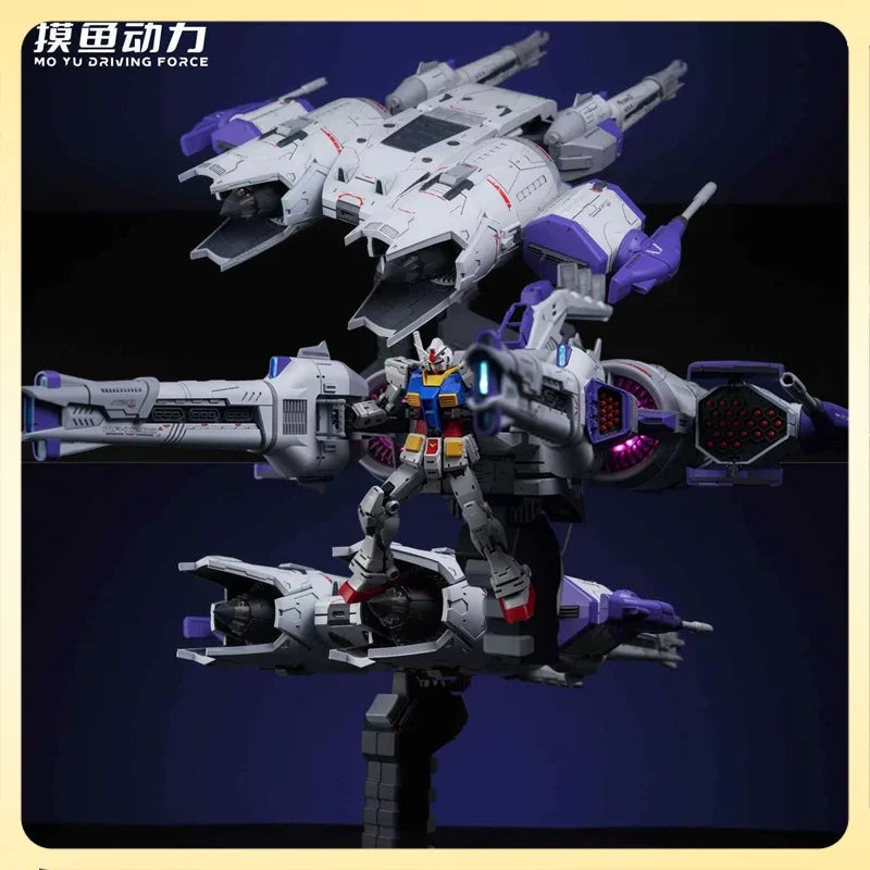 MO YU DRIVING FORCE Meteor Mobile Suit Action Figure 1/144 Flying Backpack Equipment Embedded Assemble Model Toys With Light