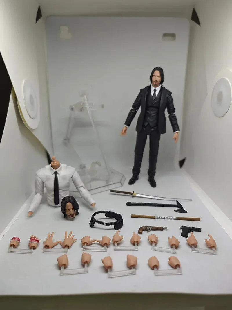 New Mafex 085 John Wick Chapter 2 Action Figure  Movable Ornaments Pvc Collection Johnthan Wick Diamond Figures Model Toys Gifts
