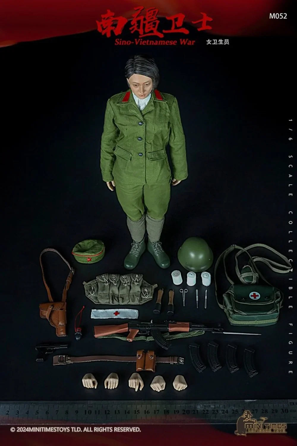 In Stock minitimes toys M052 1/6 Scale Female Soldier Health Worker Full Set for 12inchs Action Figure Model Toys Gifts