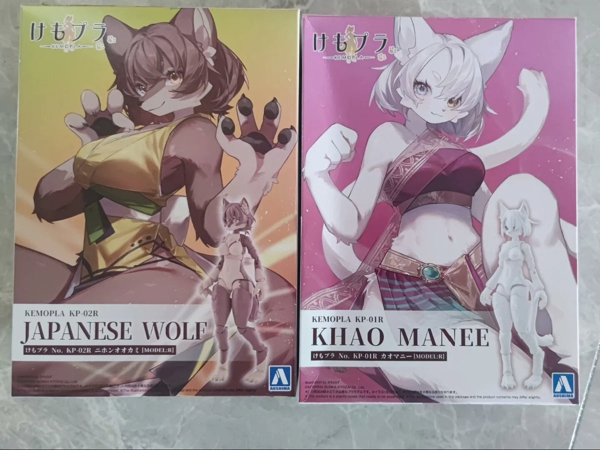 TYCTOYS In Stock Original Qingdao Society Kemopla KP-01 02R KA-01 Khao Manee Japanese Wolf Glue-free Action Figure Model Toys