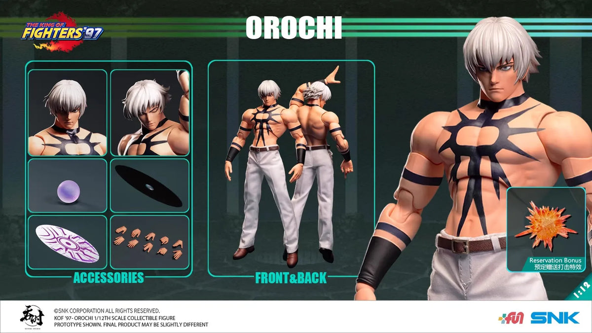 In Stock Original Tunshi Studio TS-015 KOF '97 Orochi Sun God SNK Genuine Authorized 1/12 Action Figure Toys