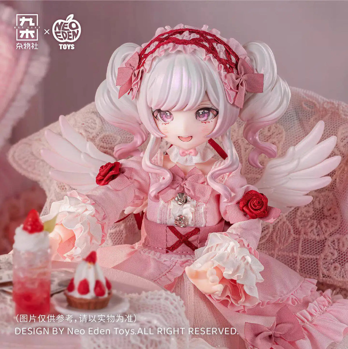 22cm 1/6 Neoedentoys Luminous Night Twin Dream Cat Scale Bjd Blind Box Jointed Doll Articulated Collectible Figure Desktop Gifts