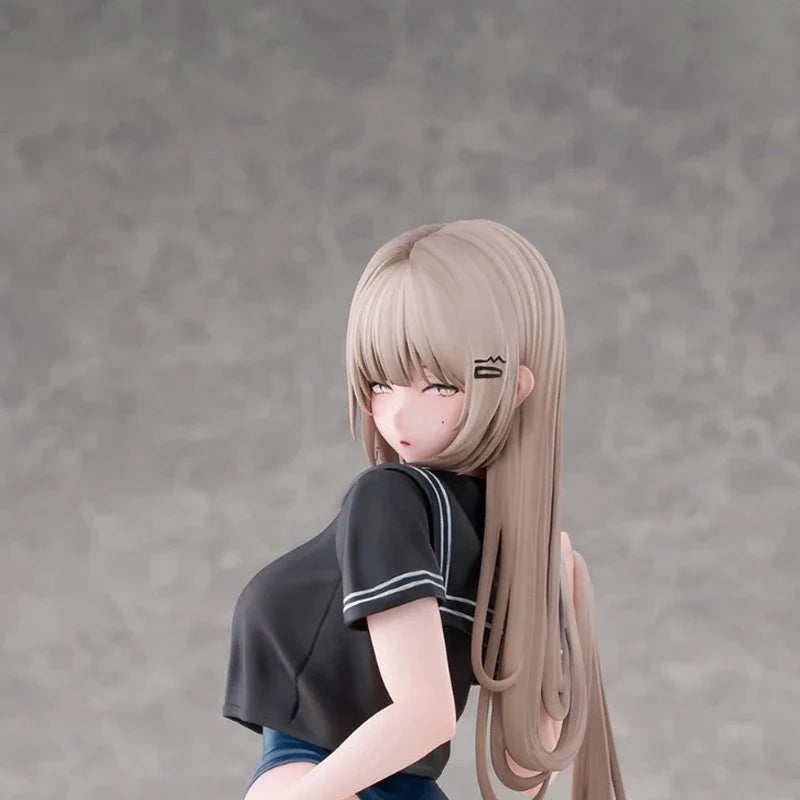 28cm Tsugi no Jugyou wa Suiei Yuzu Anime Girl Figure Pool Open Day Getting Ready To Change Clothes Yuzu Action Figure Model Toys