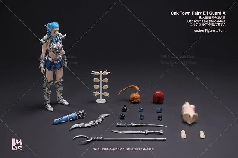 1/12 Scale Collectible Oak Town Fairy Elf Guard Lazy Monster Studio2024 6Inch Pale/Suntan Skin Female Action Figure Full Set Mod