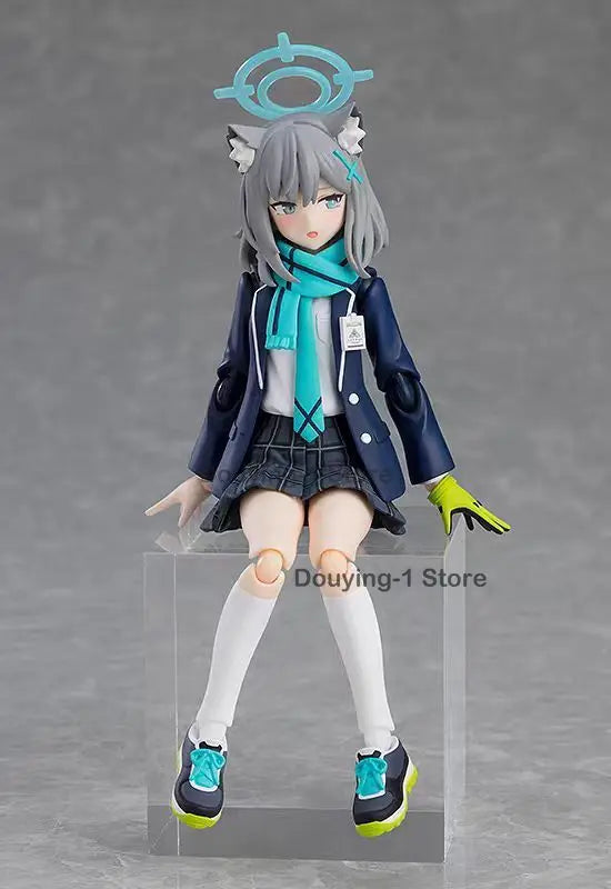 In Stock Original GSC POPUP Max Factory Figma 567 Blue Archive Shiroko Sunaookami Action Figures Anime Model Toys