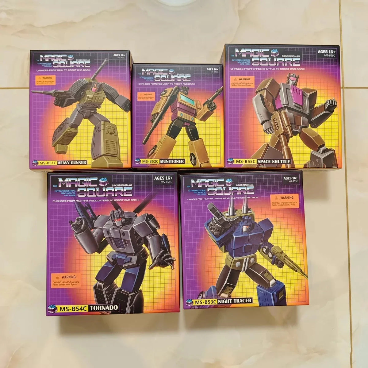 In Stock Magic Square G1 Bruticus Onslaught Brawl Blast Off Swindle Vortex Movable Model Toys MS-TOYS MS-B51-55 5 in 1
