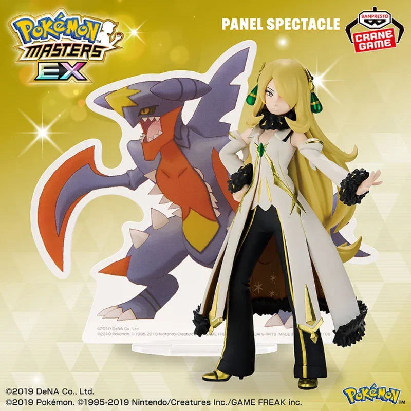 In Stock [Genuine] Original Bandai Banpresto Pokemon Masters EX Panel Spectacle Garchomp Cynthia Figure Model Doll Collector Toy