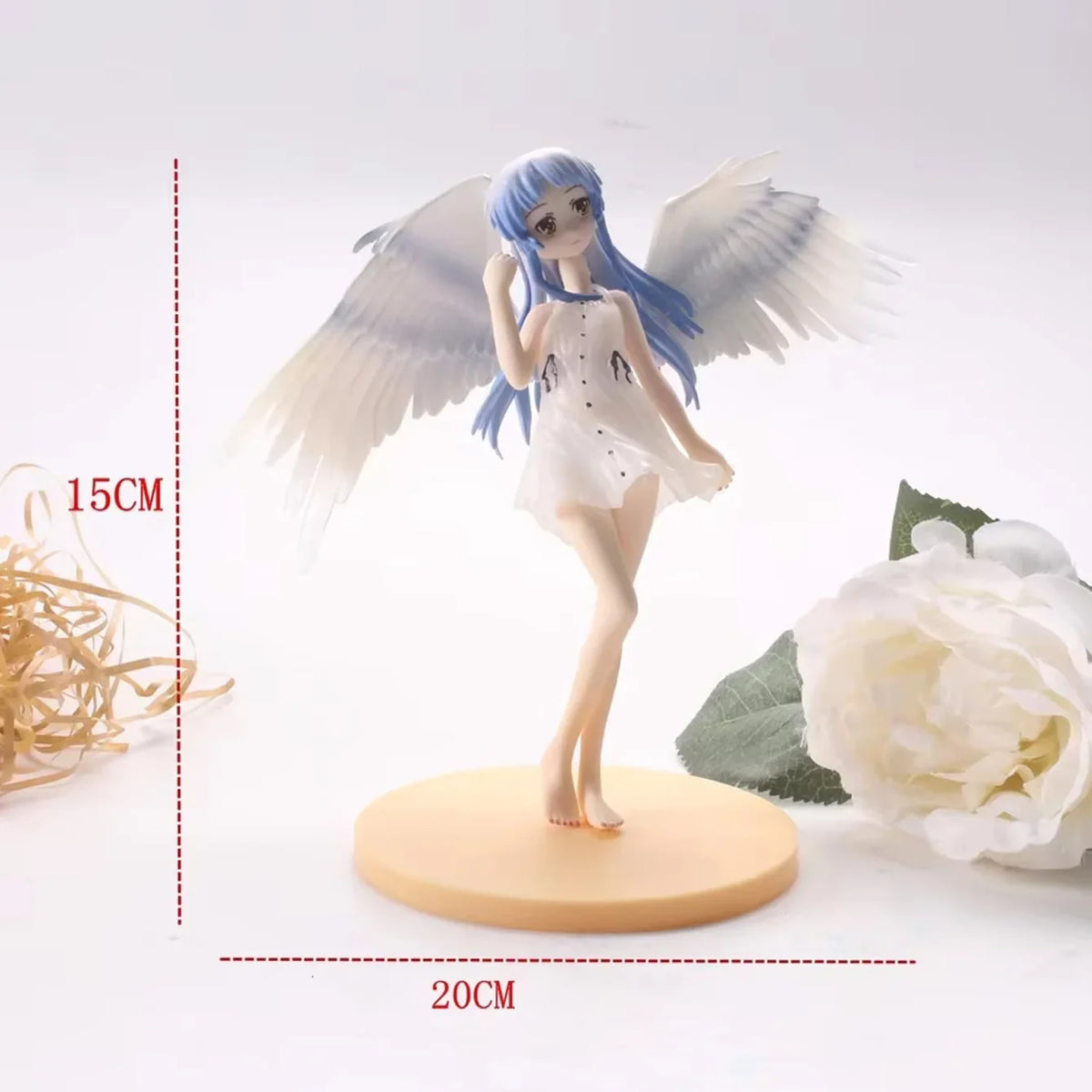 Angel Beats Tachibana Kanade Anime Figure Wing Angel PVC Figurine Desktop Collectible Statue Ornament for Anime Fans