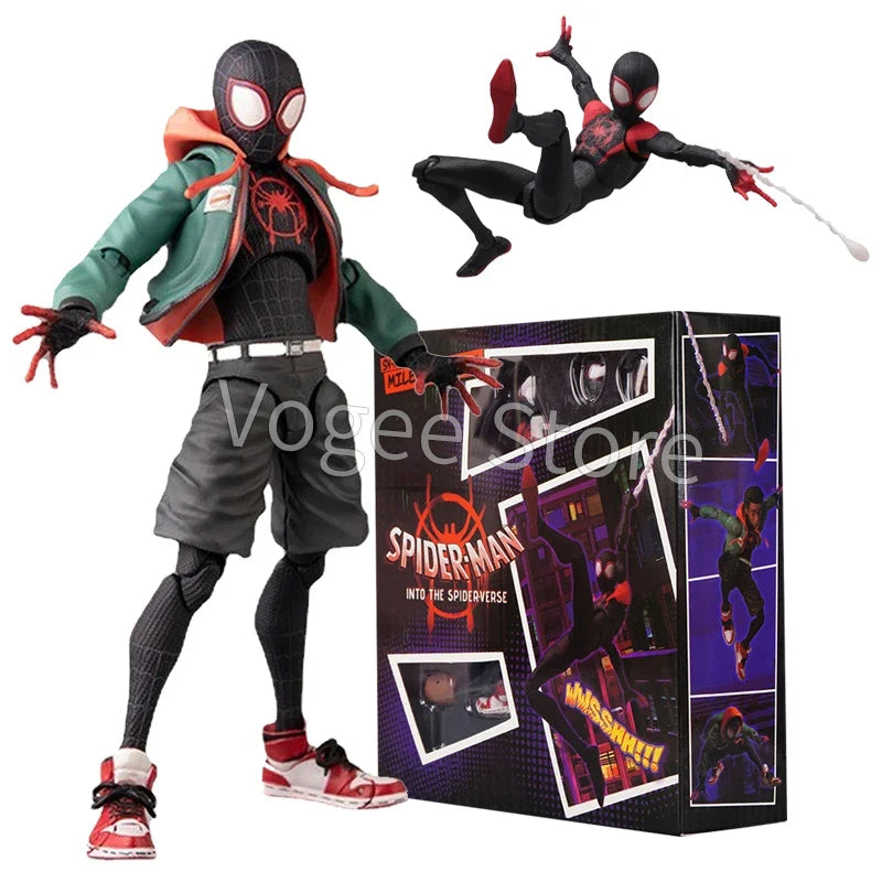 Sentinel Sv Action Miles Morales Gwen Stacy Figure Spiderman Model Spider-man Into the Spider Verse Peter Miles Figurine Toys