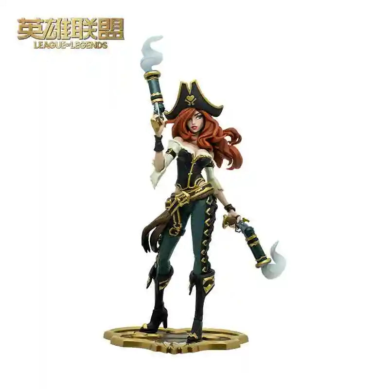 Original LOL League of Legends Gwnya Sononu Raven Medium Sculpture Anime Action Doll Series Accessories Models Toys Gifts
